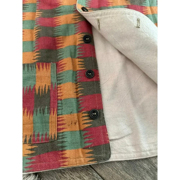 Vintage Now Southwestern Aztec Button Front Vest Size Large - Picture 2 of 7